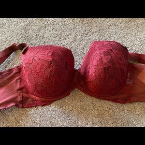 NWT Maroon lace bra